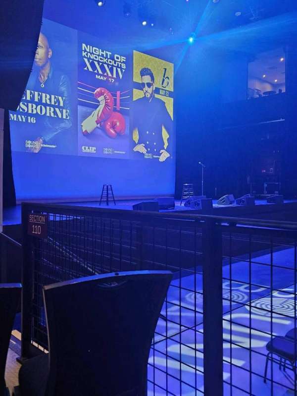 Sound Board Theater, section: 110, row: c, seat: 3