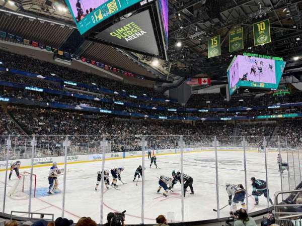 Climate Pledge Arena, section: 19, row: H, seat: 3