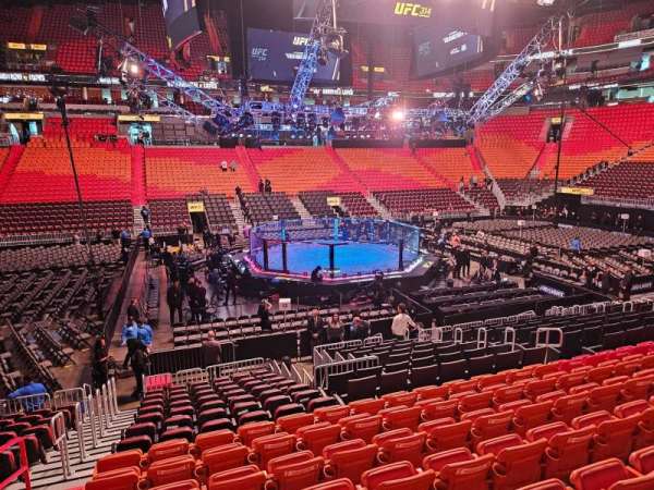 Kaseya Center, section: 107, row: 18, seat: 20