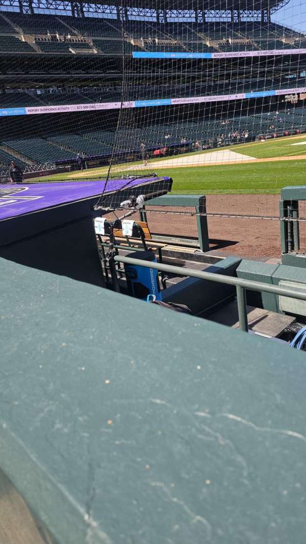 Coors Field, section: 122, row: 5, seat: 3