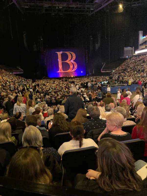 The O2, London, section: 105, row: H, seat: 166