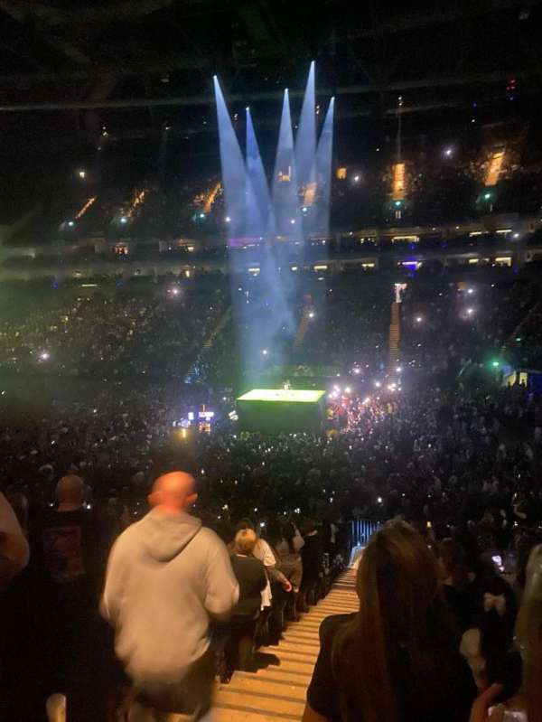 The O2, London, section: 103, row: X, seat: 111