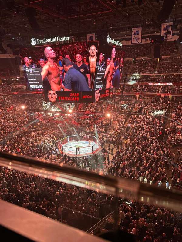 Prudential Center, section: 114, row: 1