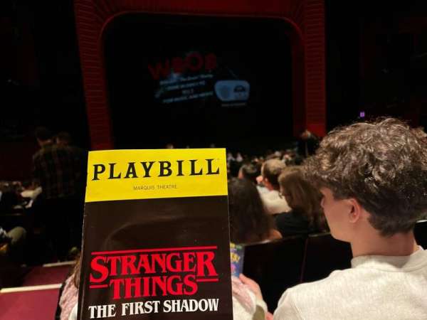 Marquis Theatre, section: Orchestra C, row: S, seat: 101