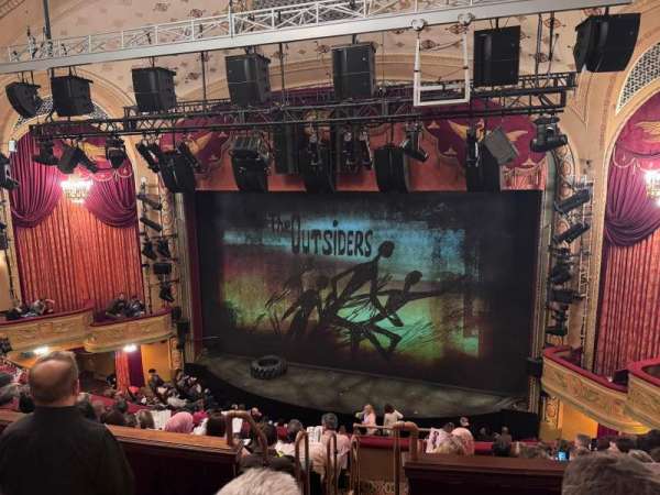 Bernard B. Jacobs Theatre, section: Mezzanine R, row: F, seat: 4