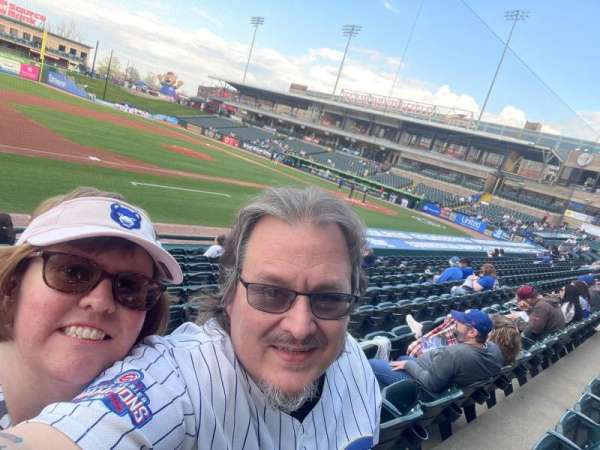 Four Winds Field, section: 115, row: J, seat: 21