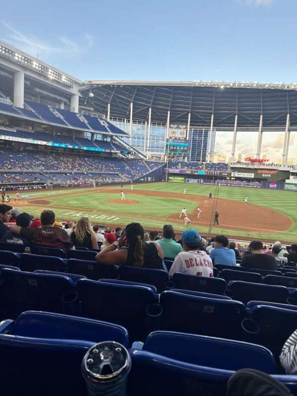LoanDepot Park, section: 8, row: 12, seat: 13