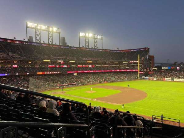 Oracle Park, section: 203, row: I, seat: 15