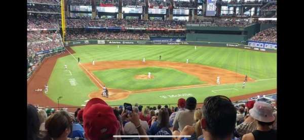 Globe Life Field, section: 109, row: 15, seat: 9