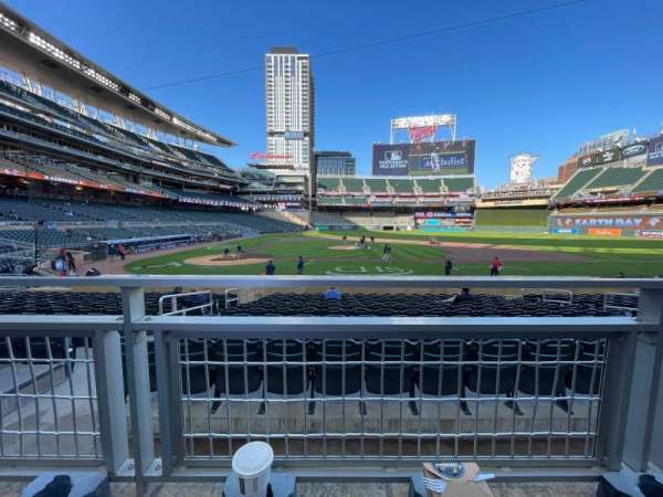 Target Field, section: 109, row: 1, seat: 19