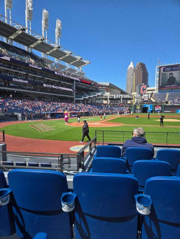 Progressive Field, section: 148, row: K, seat: 7