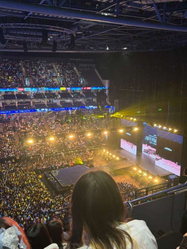 The O2, London, section: 419, row: J, seat: 897