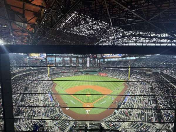 Globe Life Field, section: 314, row: 1, seat: 7