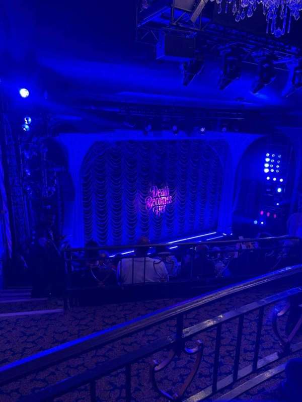 Lunt-Fontanne Theatre, section: Middle Mezzanine L, row: B, seat: 7