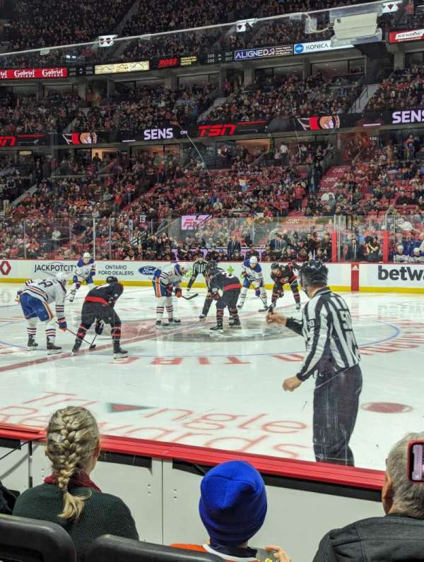 Canadian Tire Centre, section: 115, row: D, seat: 13
