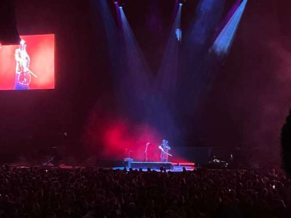 The O2, London, section: 110, row: L, seat: 283