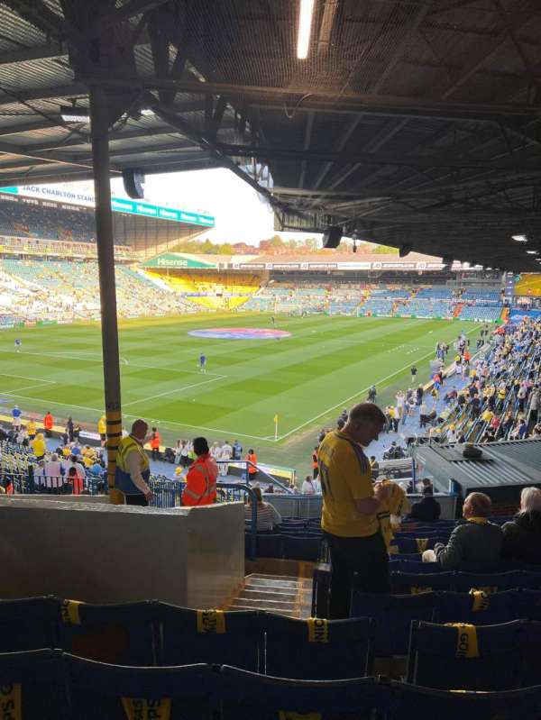 Elland Road, section: F24, row: N, seat: 68