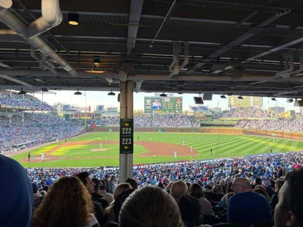 Wrigley Field, section: 223, row: 17, seat: 2
