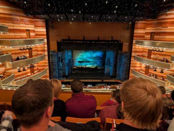Eccles Theater, section: T2 Center, row: D, seat: 12