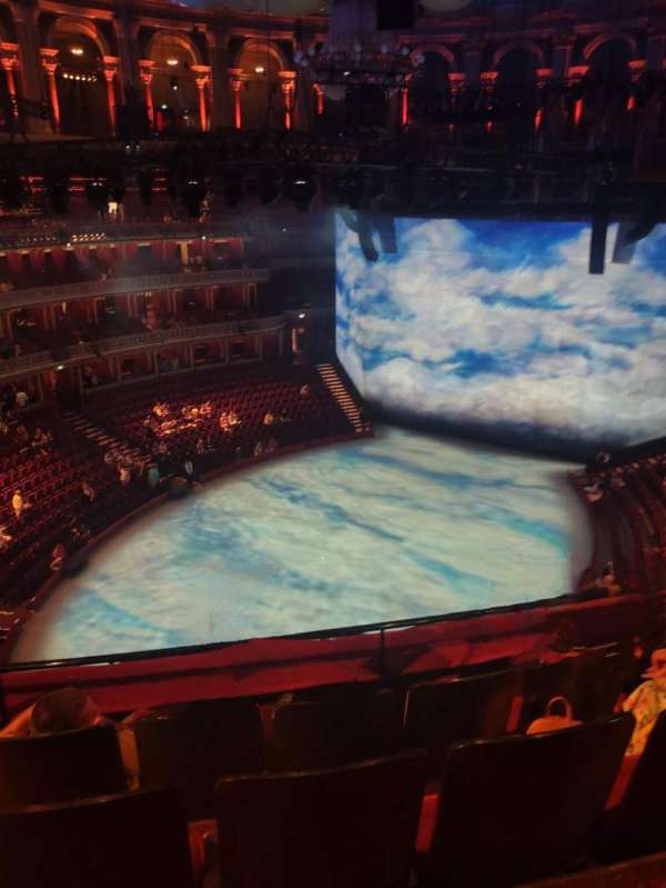 Royal Albert Hall, section: Rausing Circle V, row: 3, seat: 118