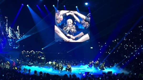 The O2, London, section: 104, row: M, seat: 141