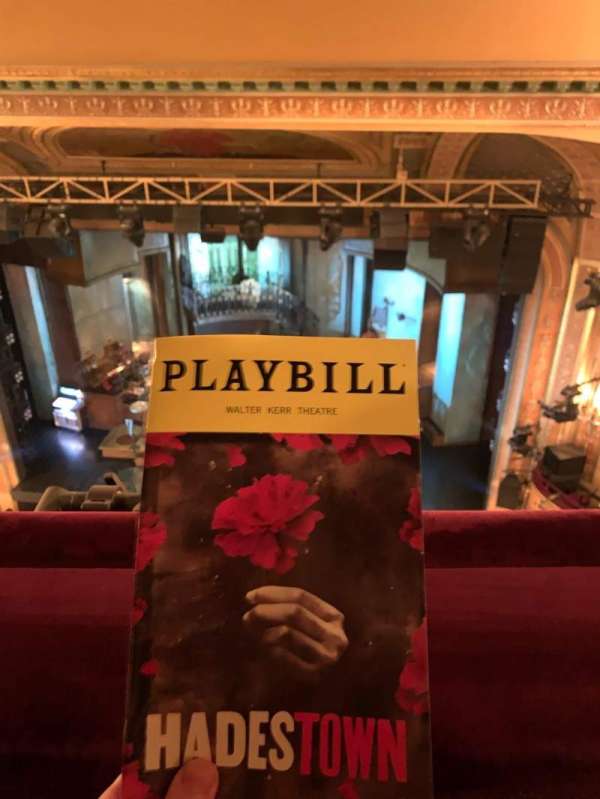 Walter Kerr Theatre, section: Balcony R, row: A, seat: 12