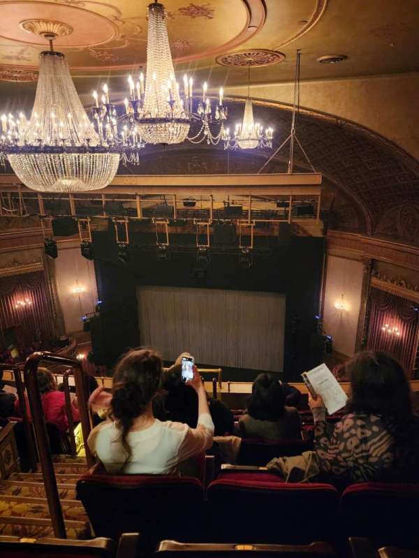 St. James Theatre, section: Balcony R, row: G, seat: 4