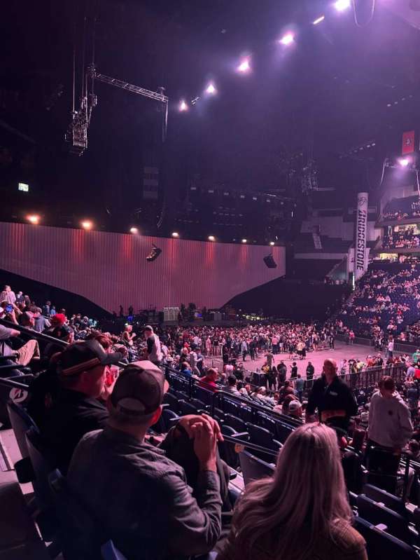 Bridgestone Arena, section: 117, row: F, seat: 17
