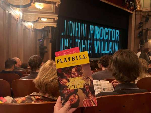 Booth Theatre, section: Orchestra L, row: K, seat: 13