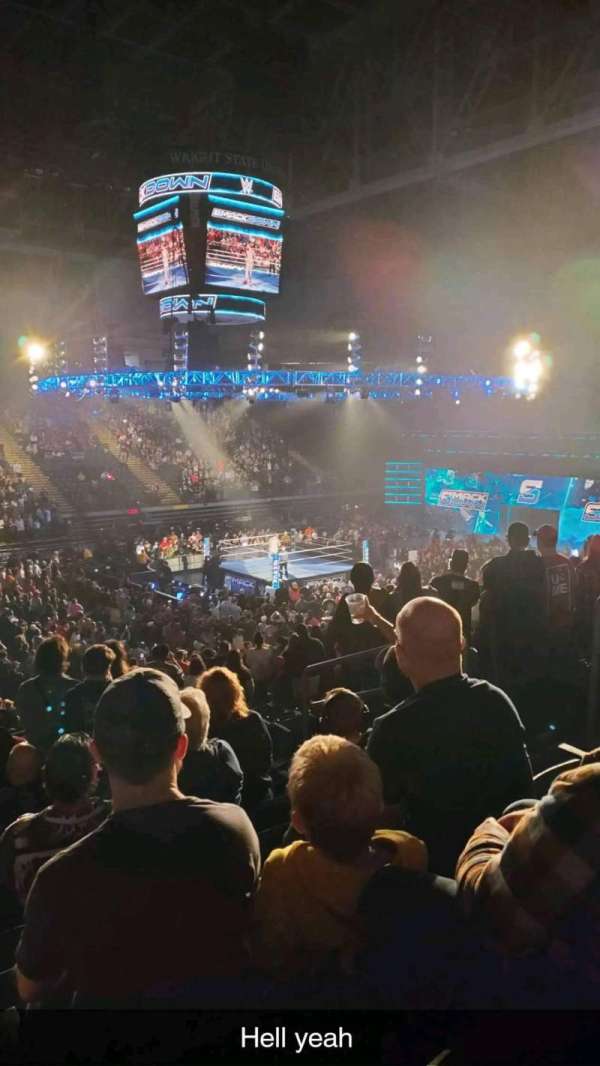 Nutter Center, section: 208, row: 23, seat: 7