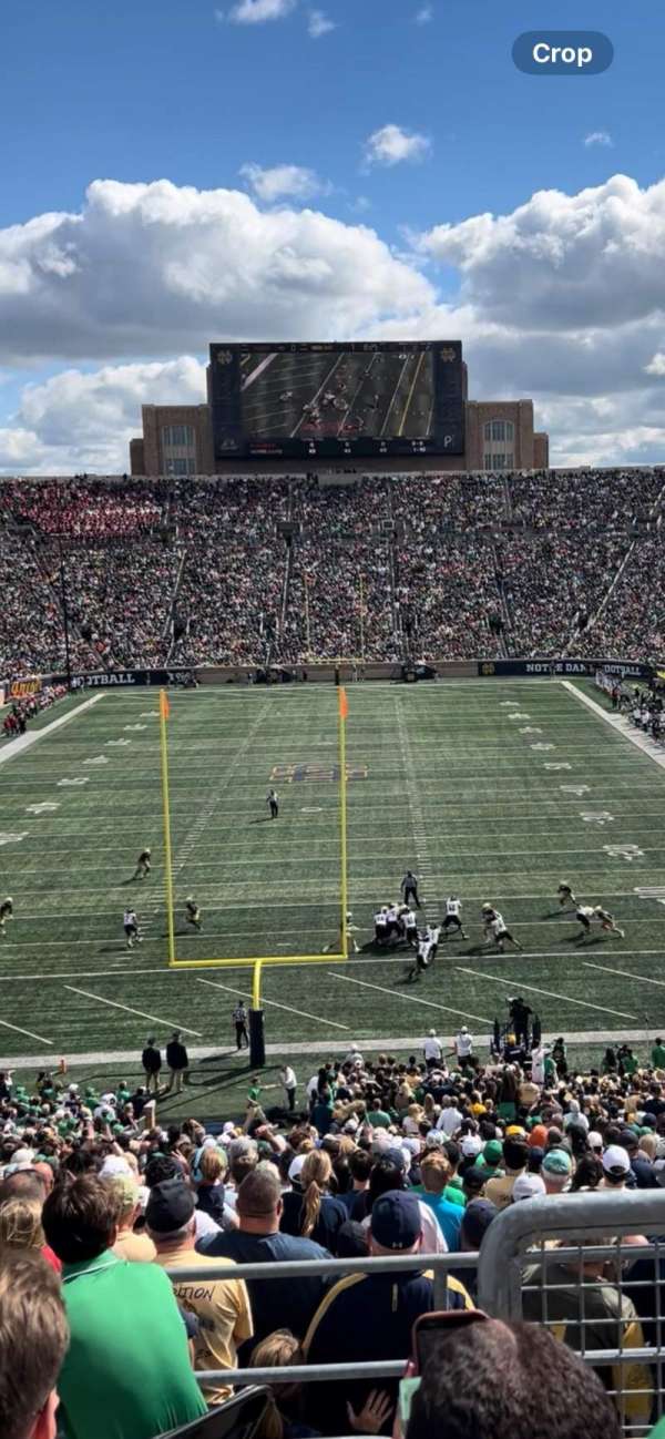 Notre Dame Stadium, section: 101, row: 6, seat: 1