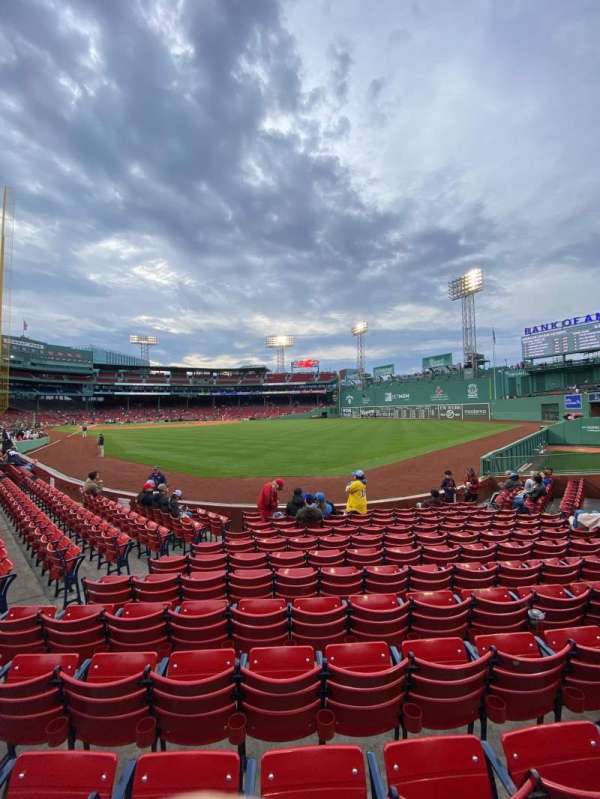 Fenway Park, section: Right Field Box 2, row: N, seat: 19