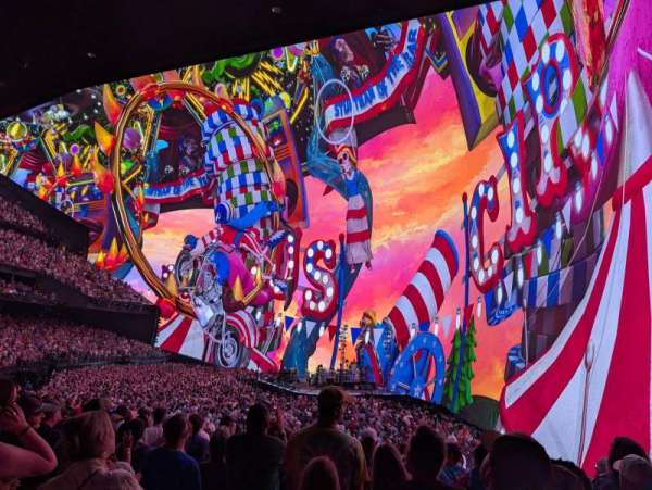 the sphere, vegas, section: 110, row: 25, seat: 21