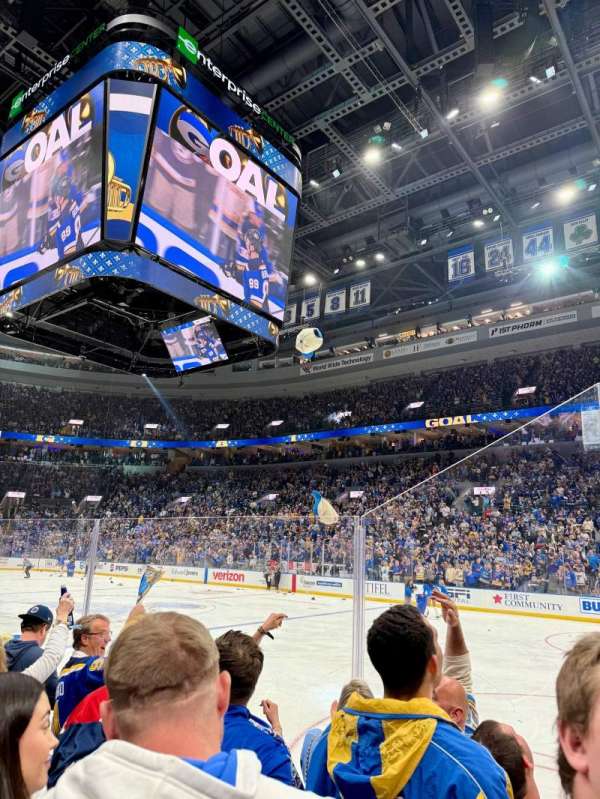 Enterprise Center, section: 101, row: D, seat: 4