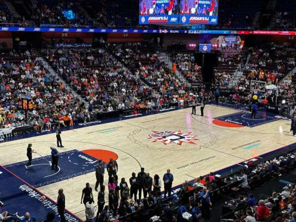 Mohegan Sun Arena, section: 109, row: A, seat: 1