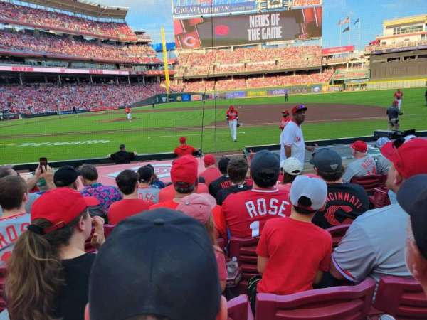 Great American Ball Park, section: 130, row: L, seat: 3