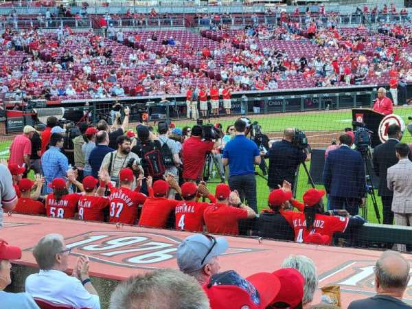 Great American Ball Park, section: 130, row: L, seat: 4