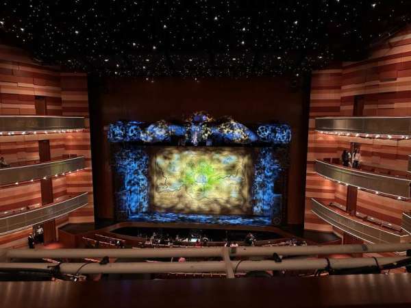 Eccles Theater, section: T2 Center, row: A, seat: 3