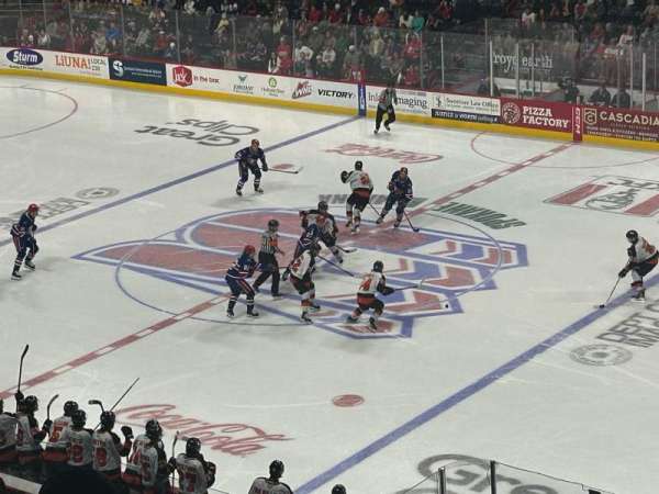 Spokane Arena, section: 218, row: D
