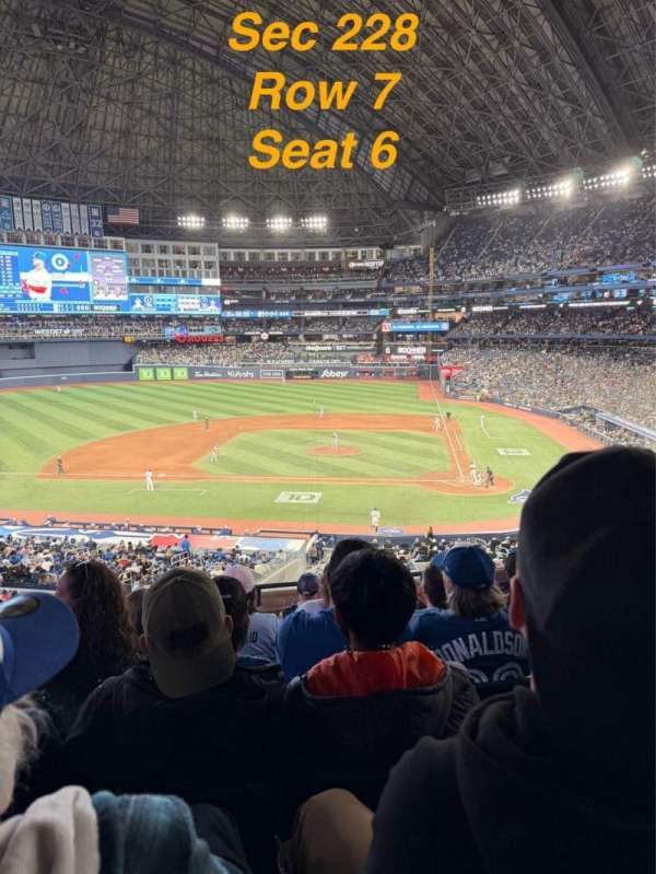 Rogers Centre, section: 228, row: 7, seat: 6