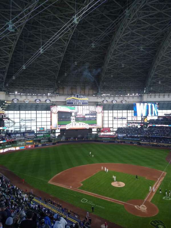 American Family Field, section: 425, row: 9, seat: 3-6