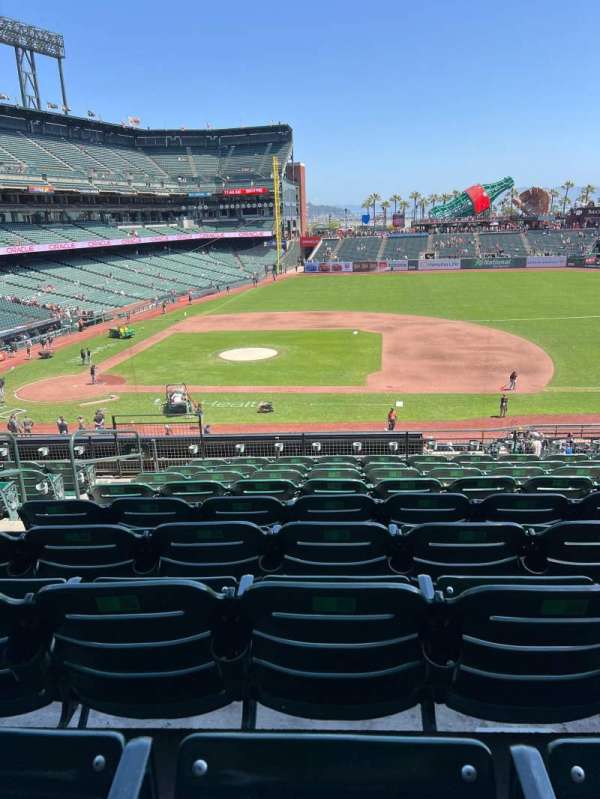 Oracle Park, section: 208, row: I, seat: 13