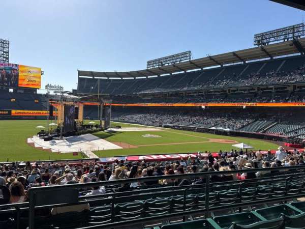 Angel Stadium, section: 210, row: C, seat: 1