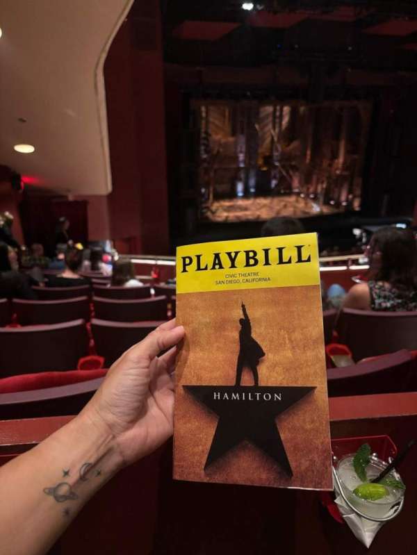 San Diego Civic Theatre, section: Mezzanine L, row: T, seat: 49