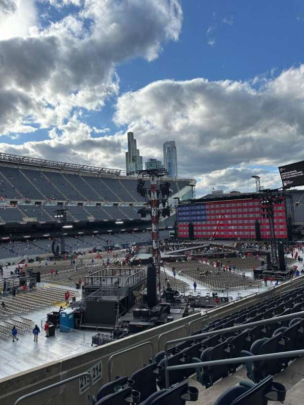 Soldier Field, section: 215, row: 9, seat: 15