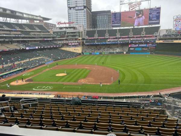 Target Field, section: A, row: 25, seat: 8