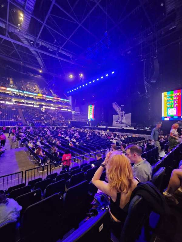The O2, London, section: 111, row: F, seat: 350