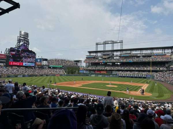 Coors Field, section: 134, row: 32, seat: 11