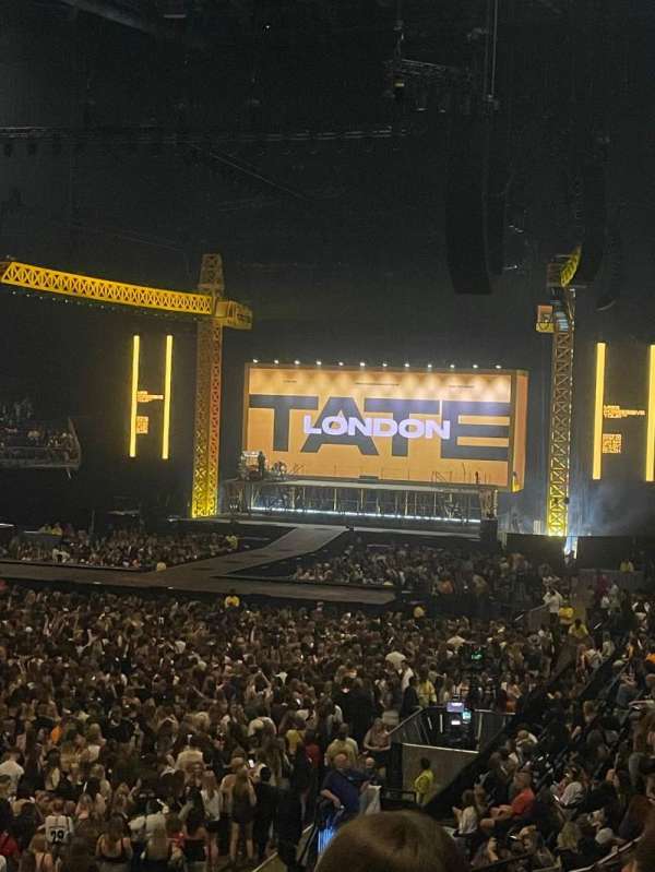 The O2, London, section: 108, row: V, seat: 252