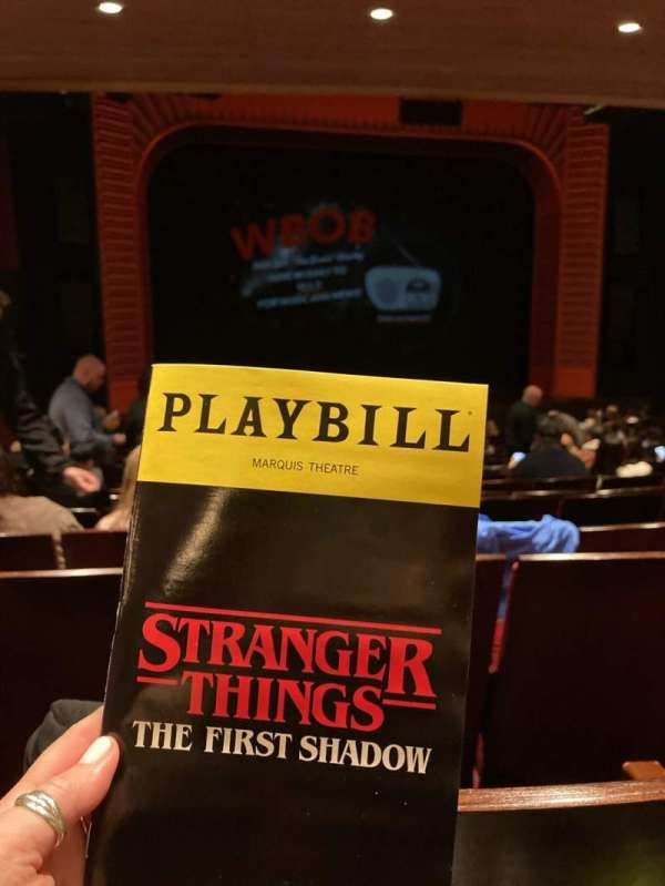 Marquis Theatre, section: Orchestra C, row: U, seat: 102
